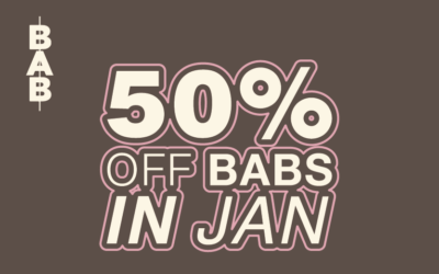 50% off Babs